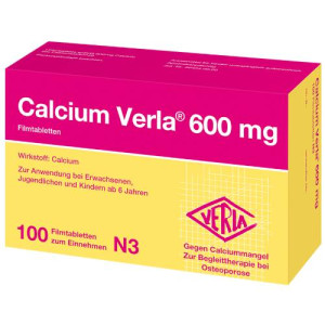 Produktbild von CALCIUM VERLA 600 mg Filmtabletten