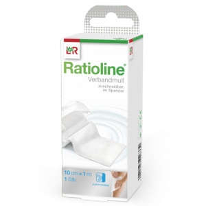 Produktbild von RATIOLINE acute Verbandmull 10 cmx1 m gerollt
