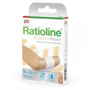Produktbild von RATIOLINE elastic Wundschnellverband 6 cmx1 m