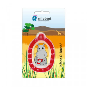 Produktbild von MIRADENT Kinder-Lernzahnb&uuml;rste Infant-O-Brush rot