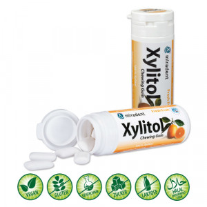 Produktbild von MIRADENT Xylitol Chewing Gum Frucht
