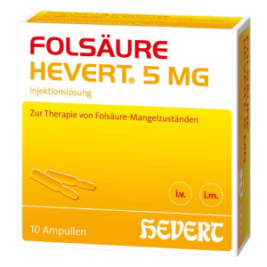FOLS&Auml;URE HEVERT 5 mg Ampullen