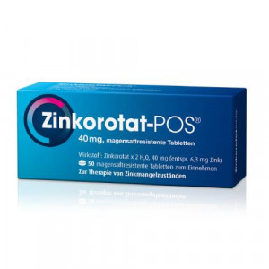 Produktbild von ZINKOROTAT POS magensaftresistente Tabletten