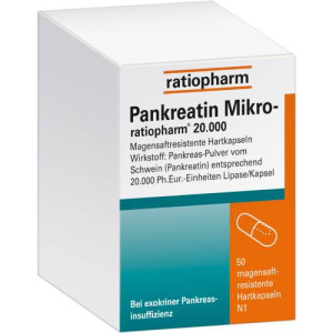 Produktbild von PANKREATIN Mikro-ratio.20.000 magensaftr.Hartkaps.