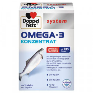 Produktbild von DOPPELHERZ Omega-3 Konzentrat system Kapseln