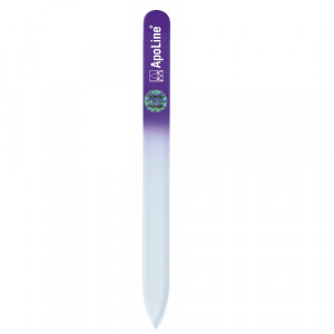 Produktbild von APOLINE Nagelfeile Glas 9 cm lila