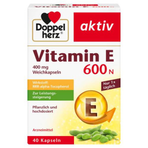 Produktbild von DOPPELHERZ Vitamin E 600 N Weichkapseln