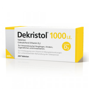 Produktbild von DEKRISTOL 1.000 I.E. Tabletten