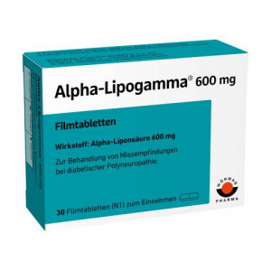 Produktbild von ALPHA-LIPOGAMMA 600 mg Filmtabletten