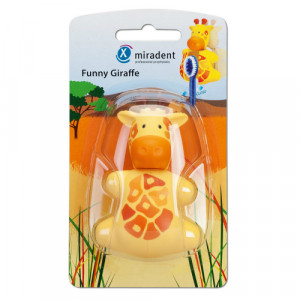 Produktbild von MIRADENT Zahnb&uuml;rstenhalter Funny Snapper Giraffe