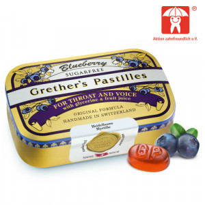 Produktbild von GRETHERS Blueberry zuckerfrei Pastillen