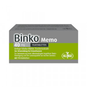 Produktbild von BINKO Memo 40 mg Filmtabletten