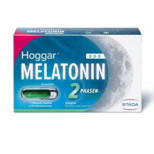 Produktbild von HOGGAR Melatonin DUO Einschlaf-Kapseln