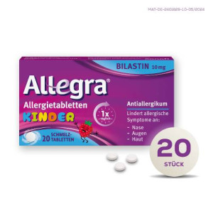 Produktbild von ALLEGRA Allergietabletten Kinder 10 mg Schmelztab.