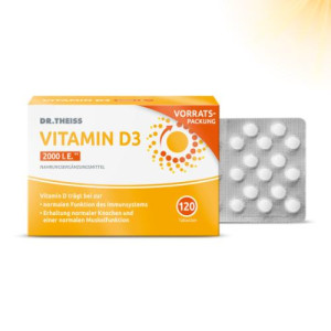 Produktbild von DR.THEISS Vitamin D3 Tabletten 2000 I.E.